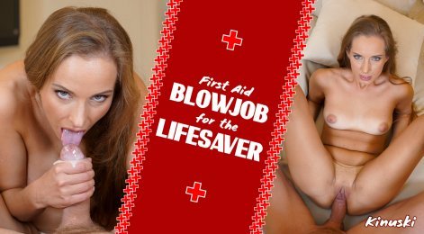 First aid blowjob for the lifesaver with Kinuski