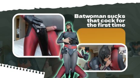 Batwoman sucks that cock for the first time